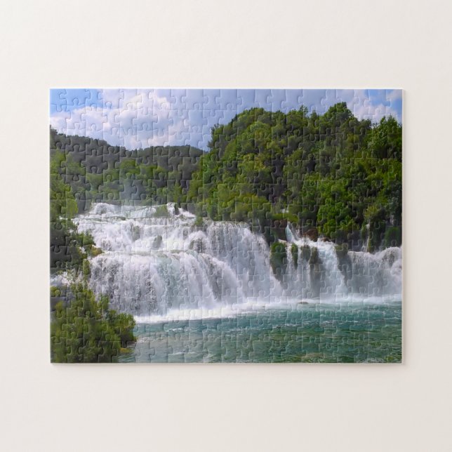 Puzzle Krk Croatie Parc national. (Horizontal)