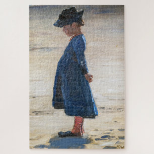 Puzzle Kroyer - Petite fille debout sur Skagen Beach