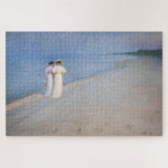 Puzzle Kroyer - Soirée d'été sur Skagen Beach<br><div class="desc">Soirée d'été à Skagen Southern Beach avec Anna Ancher et Marie Kroyer - Peder Severin Kroyer,  1893</div>