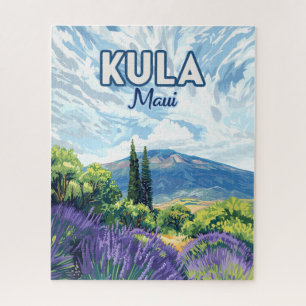 Puzzle Kula Maui Haleakala Hawaii Lavender Retro