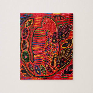 Puzzle Kuna Iguana Mola