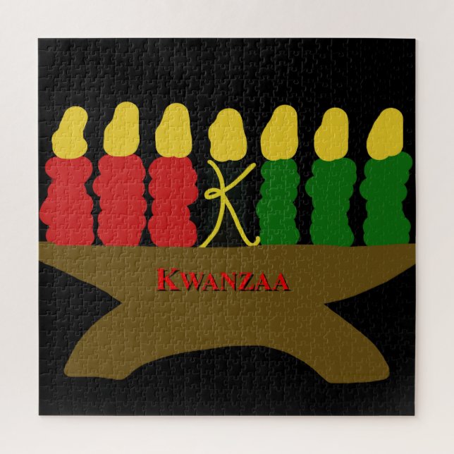 Puzzle Kwanzaa Art (Vertical)