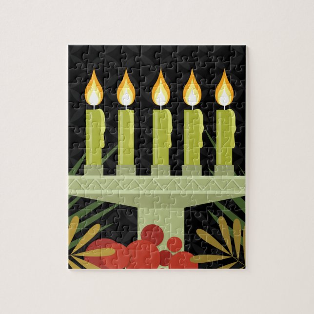 Puzzle kwanzaa noir (Vertical)