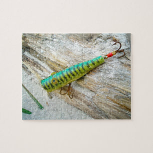 Puzzle L Cooper Goo Goo Eyes Antique Pêche Lure