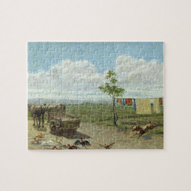 Puzzle La basse cour (huile sur la toile) (Horizontal)