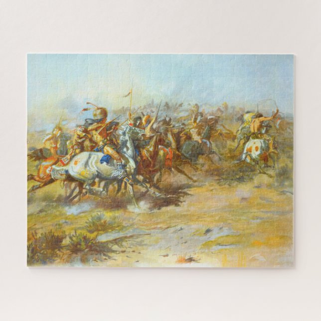 Puzzle La bataille de Custer Charles Marion Russell 1903 (Horizontal)
