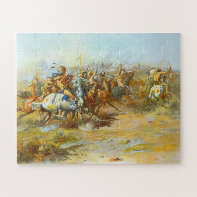Puzzle La bataille de Custer Charles Marion Russell 1903 (Horizontal)