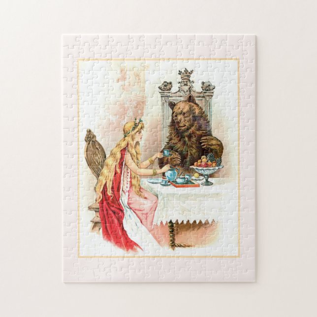 Puzzle La Belle dans Rose et la Bête  (Vertical)