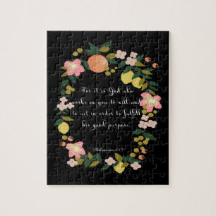 Puzzle La bible d'une manière encourageante exprime l'ar