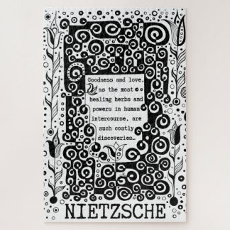 Puzzle La bonté et l'amour citation de Nietzsche