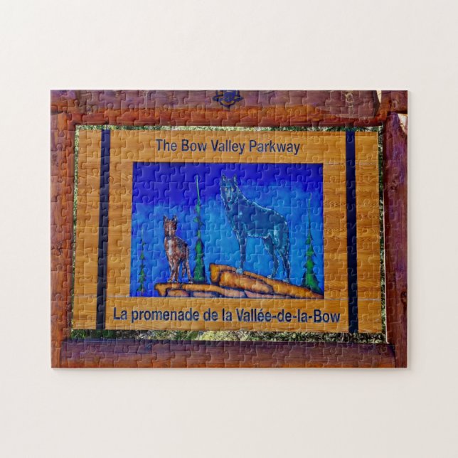 Puzzle La Bow Valley Parkway Banff. (Horizontal)