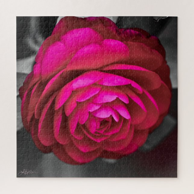 Puzzle La Camélia rose  (Vertical)