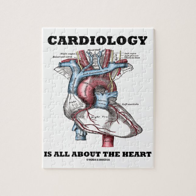 Puzzle La cardiologie est tout au sujet du coeur (Vertical)