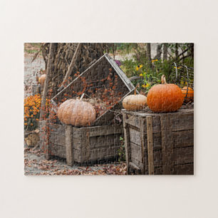 Puzzle La Caroline du Nord, Linville, citrouilles