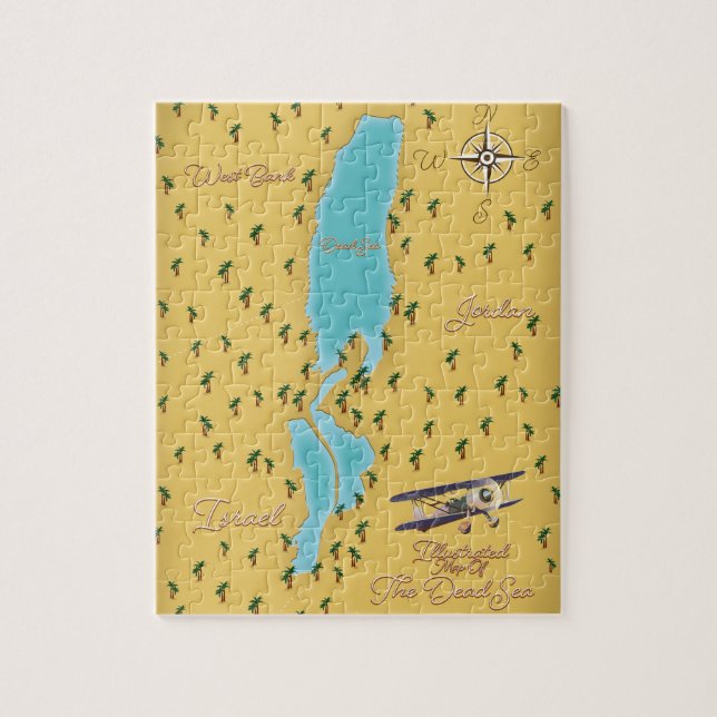 Puzzle La carte ancienne de la mer Morte (Vertical)