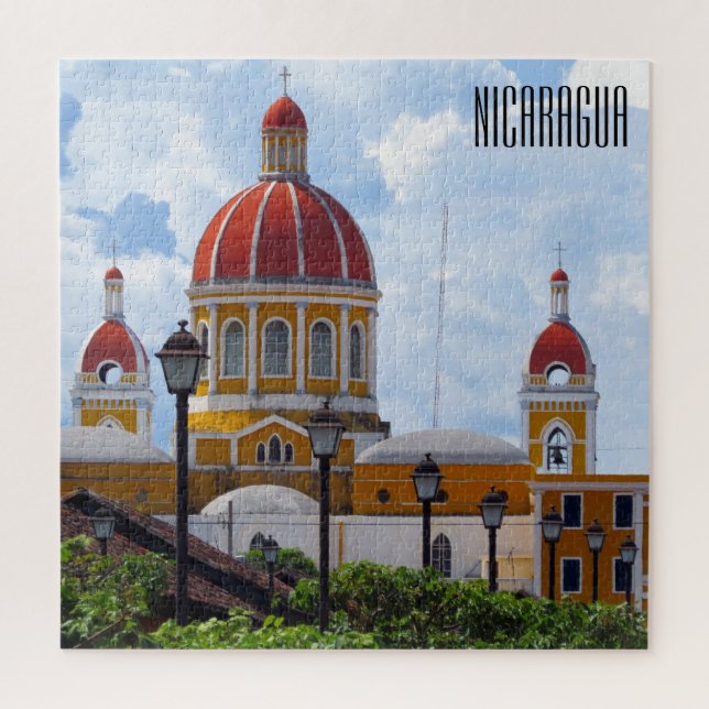 Puzzle la cathédrale de Grenade au Nicaragua (Vertical)