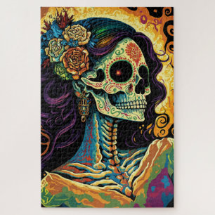 Puzzle La Catrina Day of Dead Mexican Skeleton Art