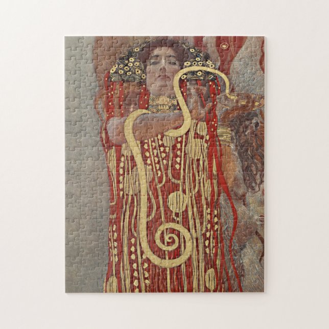 Puzzle La célèbre peinture Hygieia de Gustav Klimt. (Vertical)