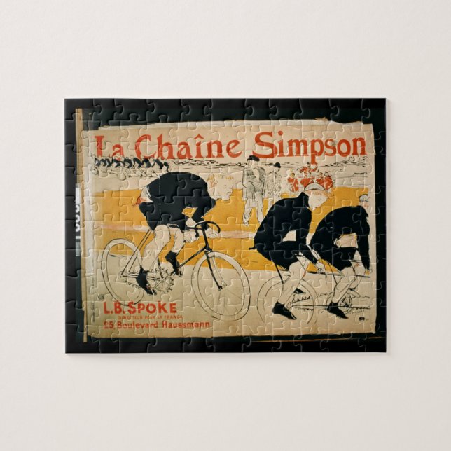 Puzzle "La chaîne de Simpson", Paris (litho de couleur) (Horizontal)