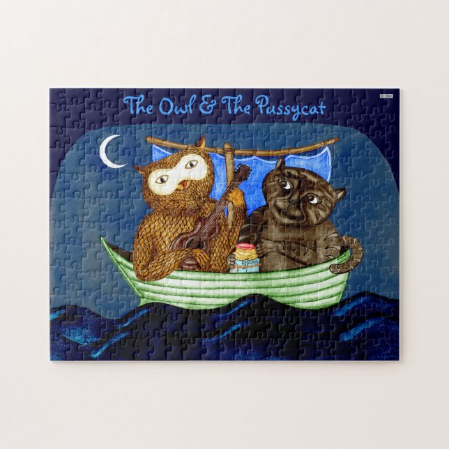 Puzzle La Chouette et le chat (Horizontal)