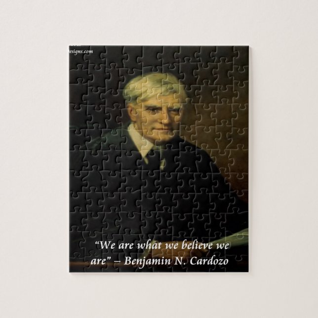 Puzzle La citation "Qui nous sommes" de Benjamin Cardozo (Vertical)