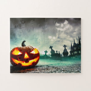 Puzzle La citrouille lumineuse Halloween de SlipperyJoe