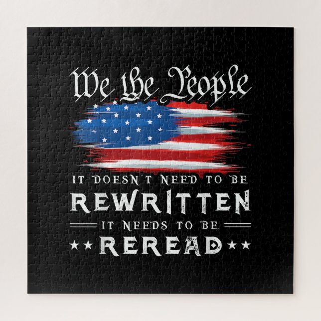 Puzzle La Constitution américaine du drapeau doit être re (Vertical)