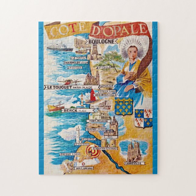 Puzzle La Côte d'Opale de France 11x14 (Vertical)