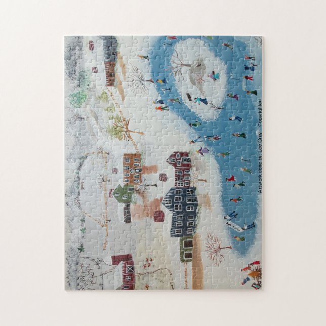 Puzzle La Course Autour De L'Étang (Vertical)