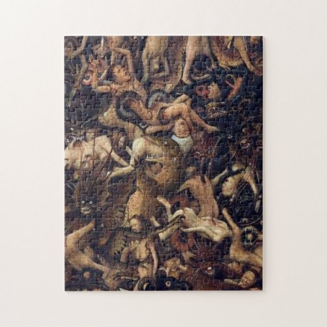 Puzzle La Crucifixion Le jugement Dernier de Jan Van Eyck (Vertical)