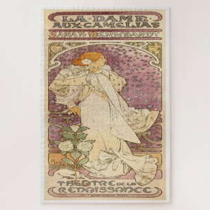Puzzle La Dame aux Camélias : Art Nouveau Elégance