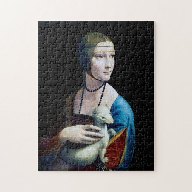 Puzzle La Dame avec une mine, Léonard de Vinci (Vertical)