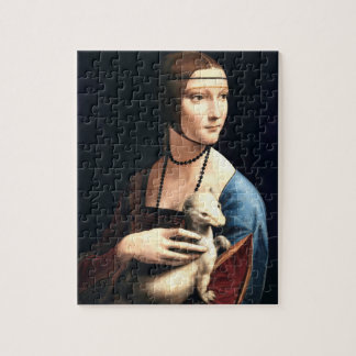 Puzzle La Dame de Léonard de Vinci avec une mine