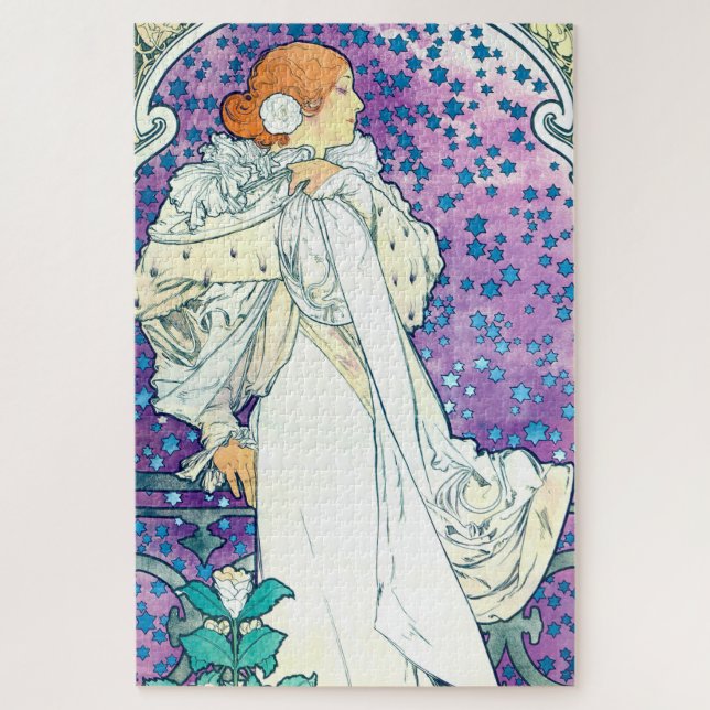Puzzle La Dame des Camelias, Alphonse Mucha (Vertical)