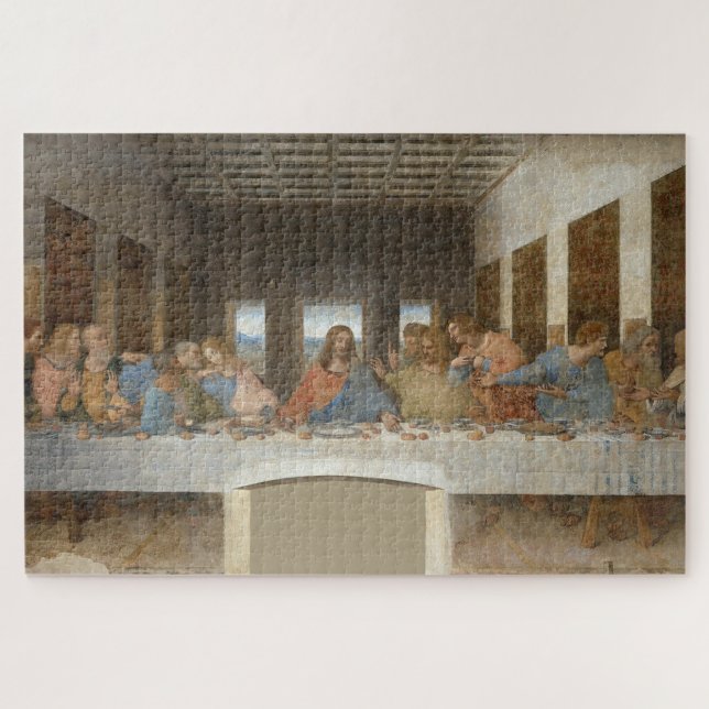 Puzzle La Dernière Cène de Leonardo da Vinci (1495 - 1498 (Horizontal)