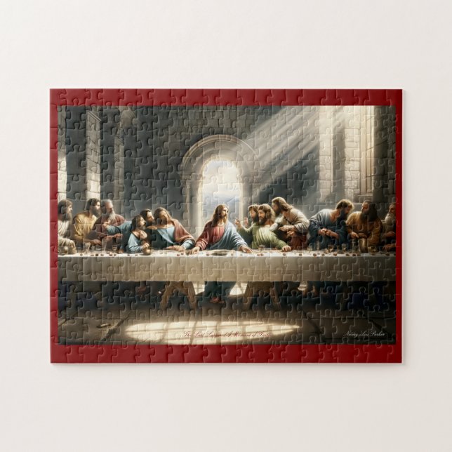Puzzle La Dernière Cène, Jésus et Apôtres, Art Religieux (Horizontal)