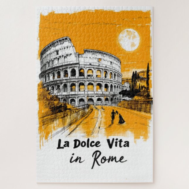 Puzzle La Dolce Vita - Poster Art (Vertical)
