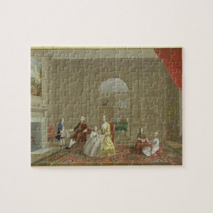Puzzle La famille de lard de John, c.1742-43 (huile sur