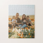 Puzzle La famille est pour toujours garde photo<br><div class="desc">Family Is Forever Photo Jigsaw Puzzle est un grand cadeau que vous pouvez offrir à votre famille. Il suffit de changer la photo (mieux si la partie inférieure est sombre),  puis de modifier les détails.</div>