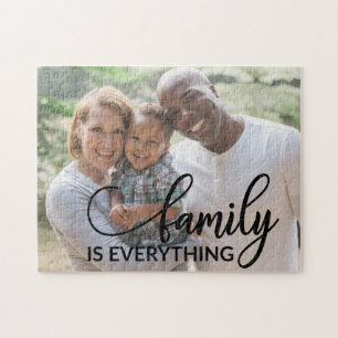 Puzzle La famille est tout   Photo de famille personnalis
