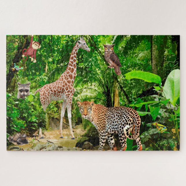 Puzzle La faune sauvage de la jungle Pittoresque Jigsaw P (Horizontal)