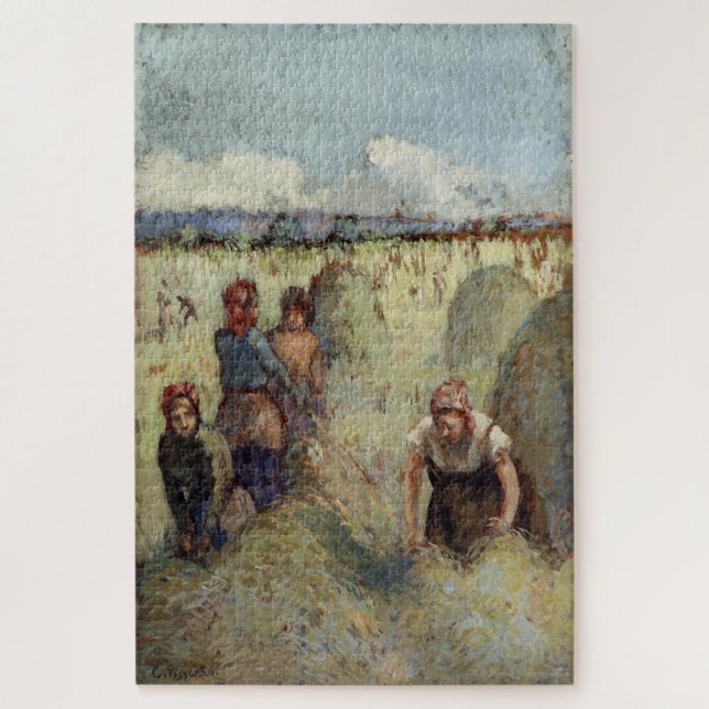 Puzzle La Fenaison, 1895 - Camille Pissarro (Vertical)
