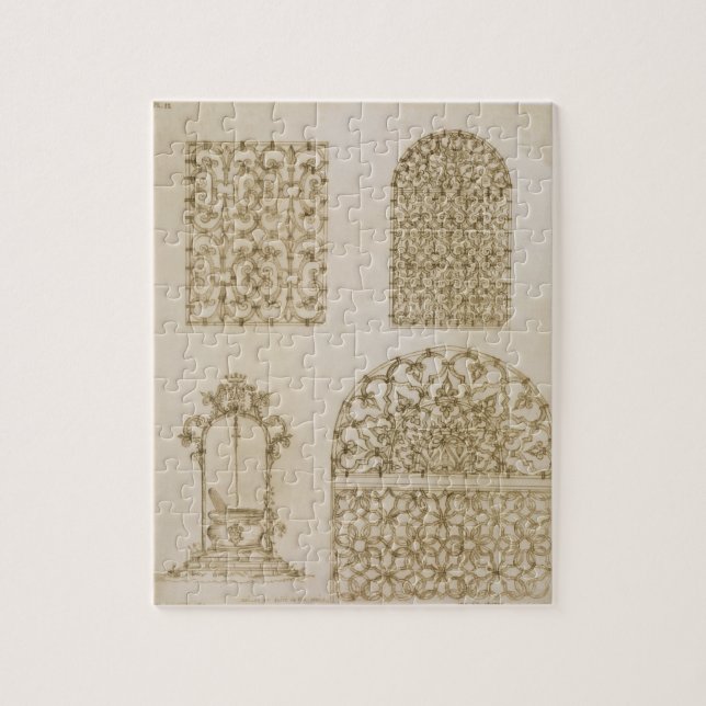 Puzzle La ferronnerie islamique grille pour des fenêtres (Vertical)