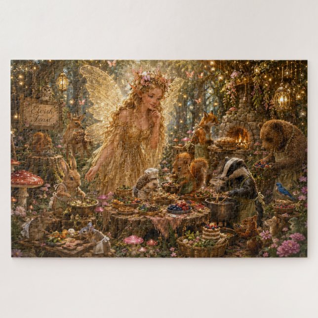 Puzzle La Fête Enchantée de la Fée dans la Forêt (Horizontal)
