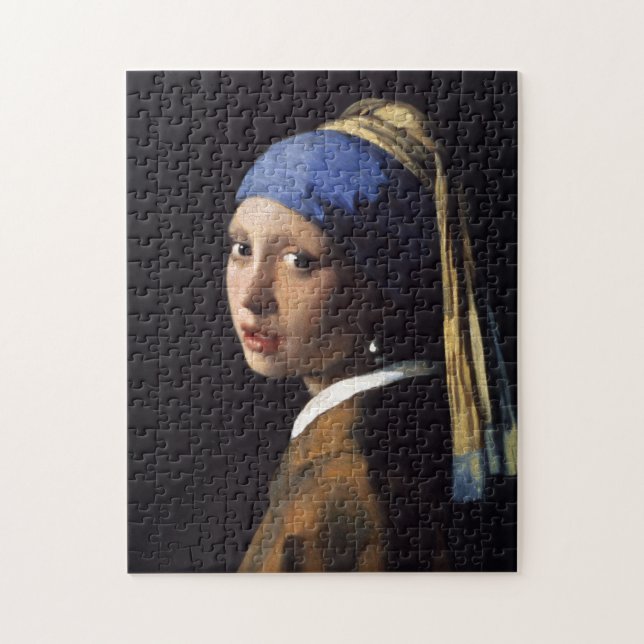 Puzzle La fille avec la perle oreille par Johannes Vermee (Vertical)