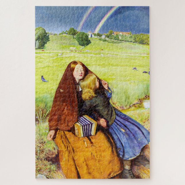 Puzzle La Fille aveugle par John Everett Millais (Vertical)