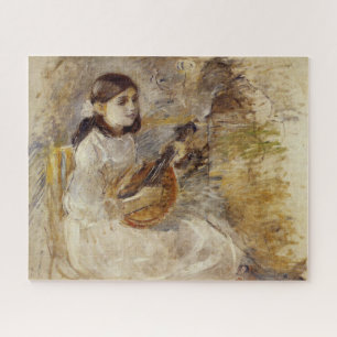 Puzzle La fille joue de la mandoline (par Berthe Morisot)