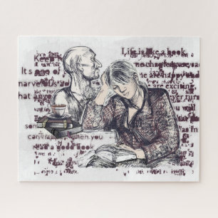 Puzzle La fille lisant un livre