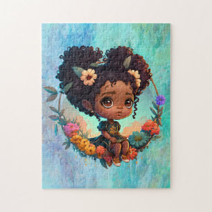 Puzzle La Fille Noire Sur Une Flèche