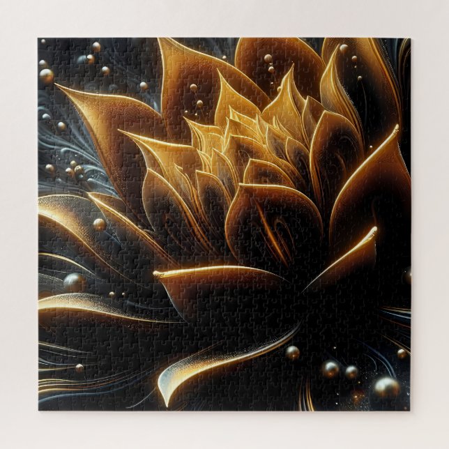 Puzzle La floraison dorée dans les profondeurs du crépusc (Vertical)